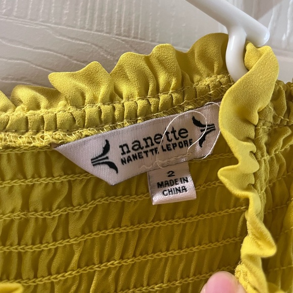 Nanette Yellow Ruffled dress - Picture 3 of 4